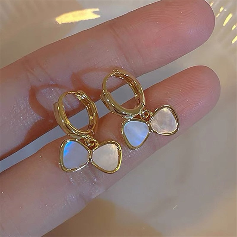 2024 Korean New Simple Temperament Circle Pearl Earrings Fashion Small Versatile Earrings  Jewelry