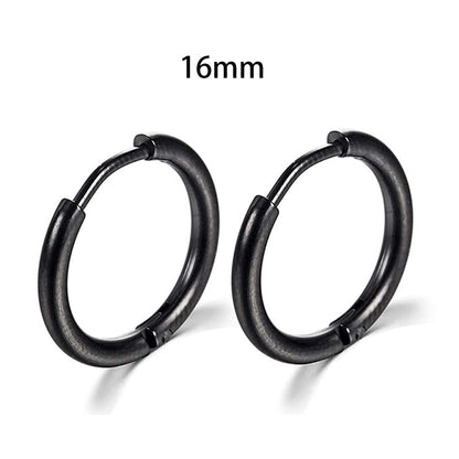 2024 New Simple Stainless Steel Small Hoop Earrings for Women Men Cartilage Ear Piercing Jewelry Pendientes Hombre Mujer