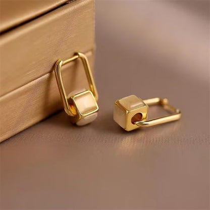 2024 Korean New Simple Temperament Circle Pearl Earrings Fashion Small Versatile Earrings  Jewelry